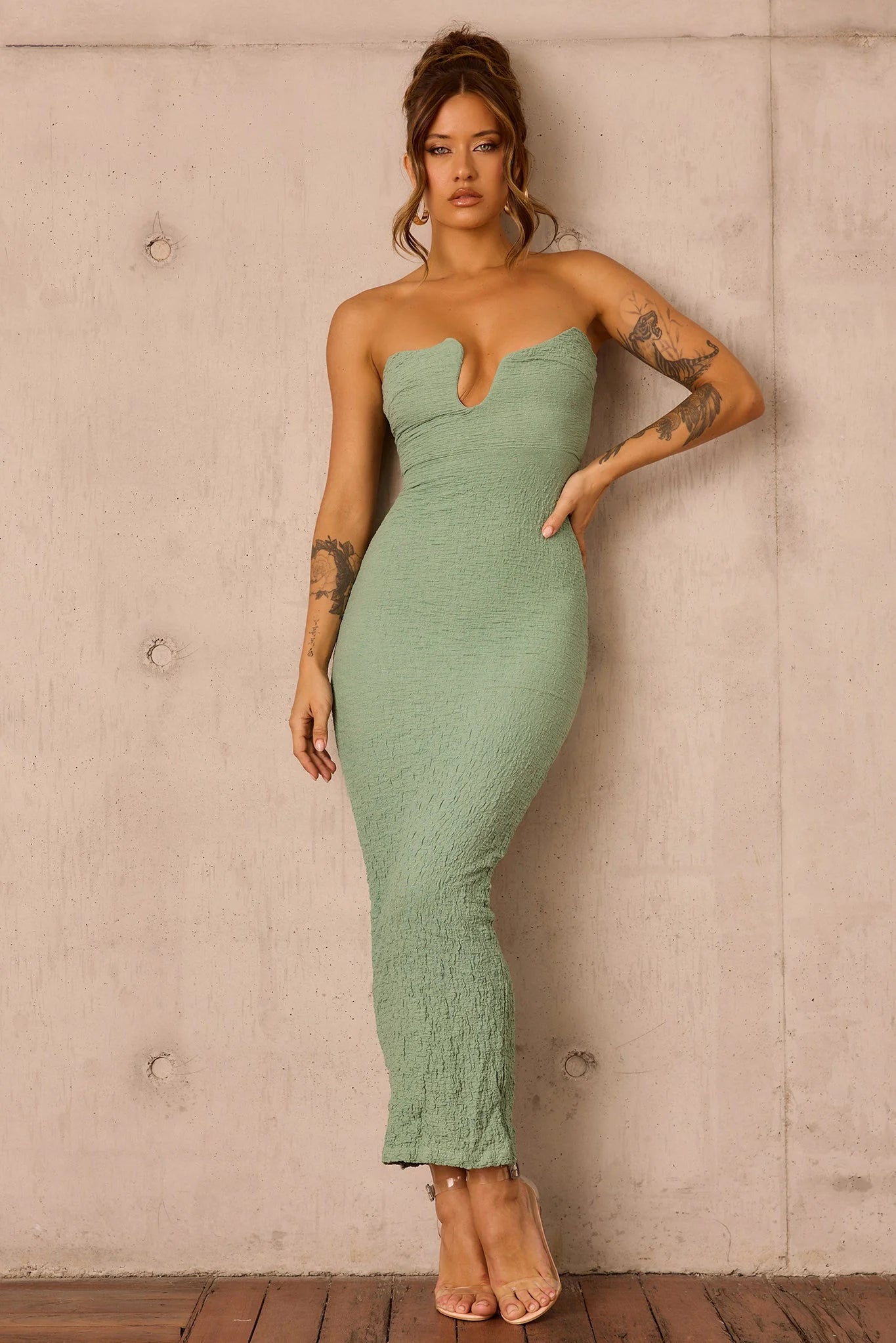 Saya Midi Dress - Sage