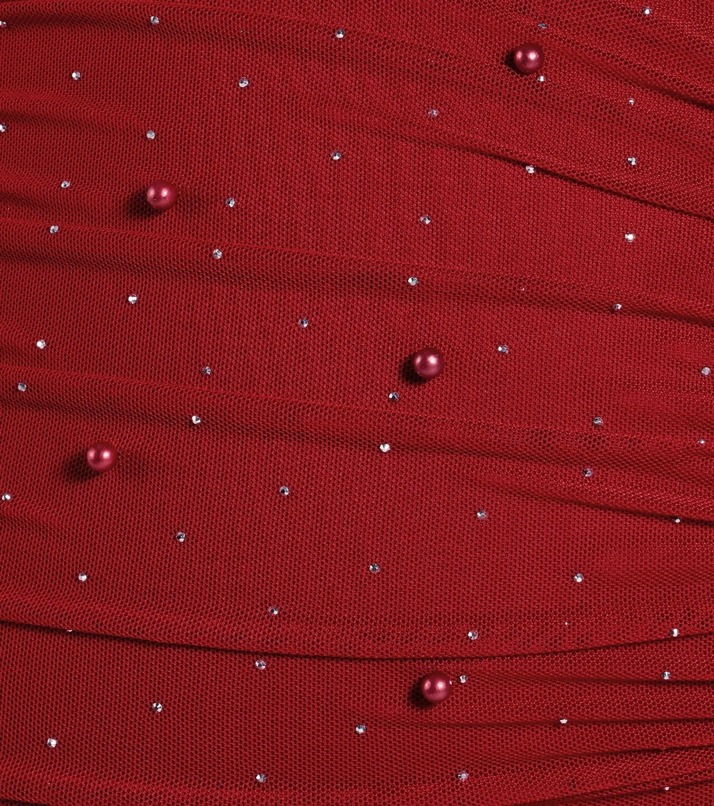 Life Of The Party Rhinestone And Pearl Mini Dress