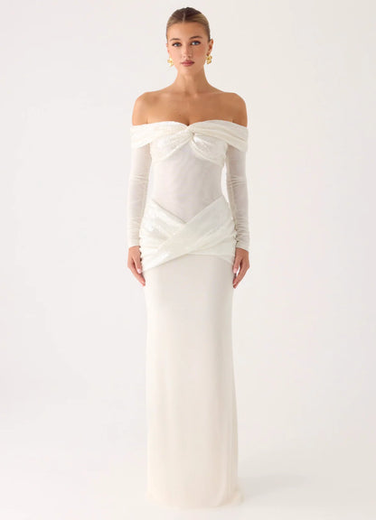 Never Really Over Maxi Dress - White