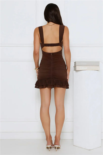 Flirtatious Girl Mesh Mini Dress