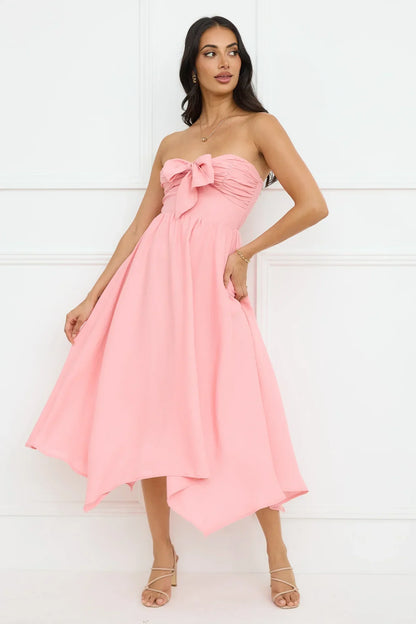 Saltwater Soul Strapless Midi Dress