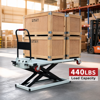 🔥 Limited Stock Available! Premium Electric Hydraulic Lift Table Cart – 660 lbs Heavy Duty Scissor Lift Platform Cart