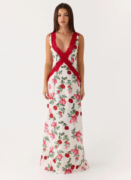 Aoifie Maxi Dress - Ivory Bloom