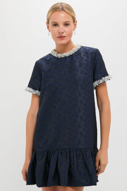 Midnight Alison Short Sleeve Mini Dress