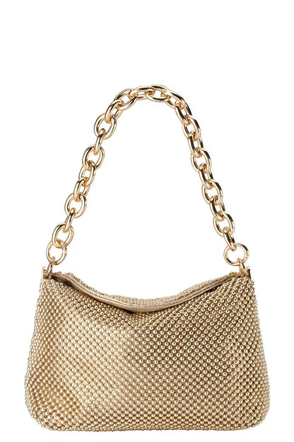 Skylar Ball Mesh Bag - Gold