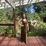 Ambiance Of The Night Halter Satin Maxi Dress Brown
