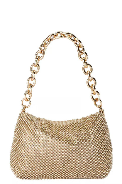 Skylar Ball Mesh Bag - Gold