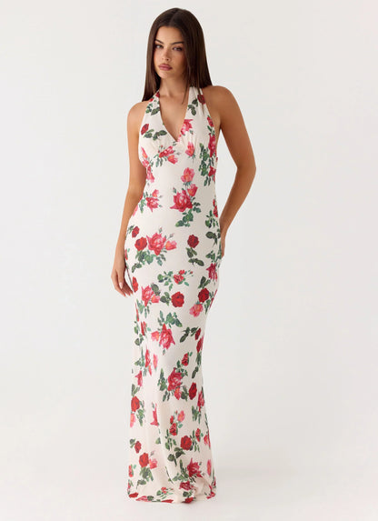 Maryk Maxi Dress - Ivory Bloom