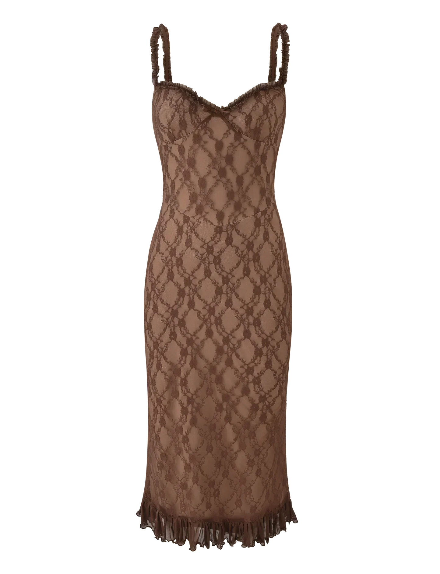 Deja Dress - Brown Lace