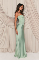 Forever Starts Now Maxi Skirt Sage
