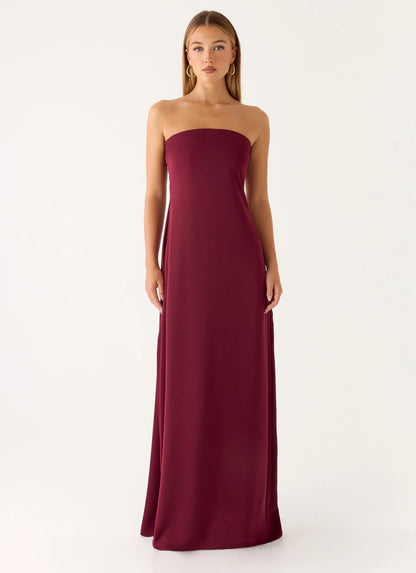 Jiana Maxi Dress - Merlot