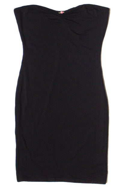 Rose Bud Strapless Bodycon Mini  Dress