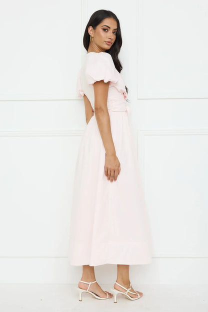 Peach Fizz Maxi Dress Pink