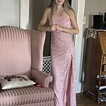 A New Glow Sequin Maxi Dress Lilac