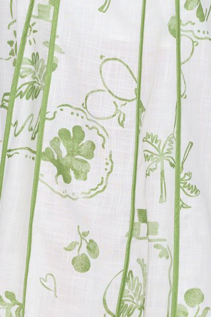 Summer Garden Maxi Dress Green