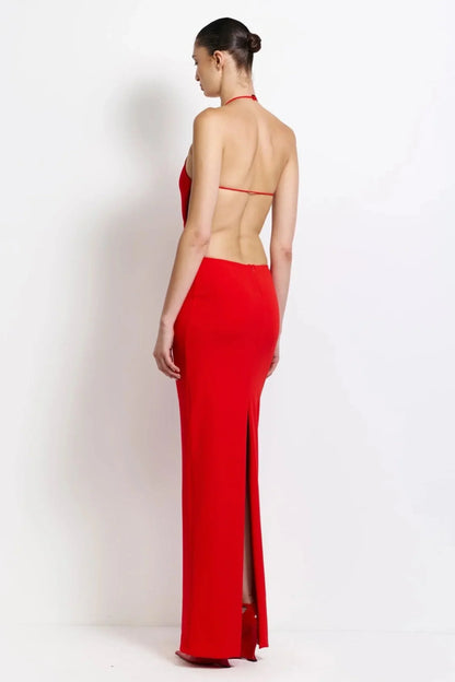 Jett Gown - Cherry Red