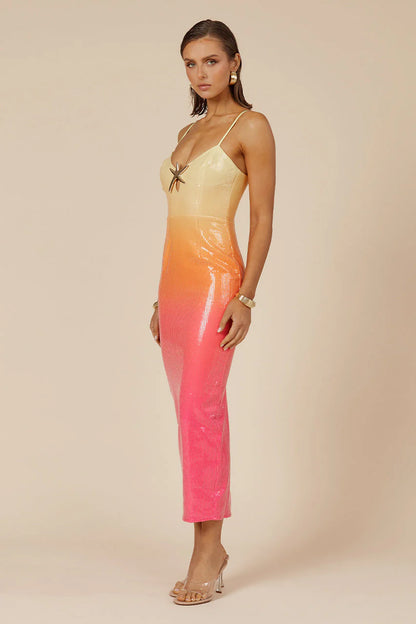 Benito Midi Dress - Tropical