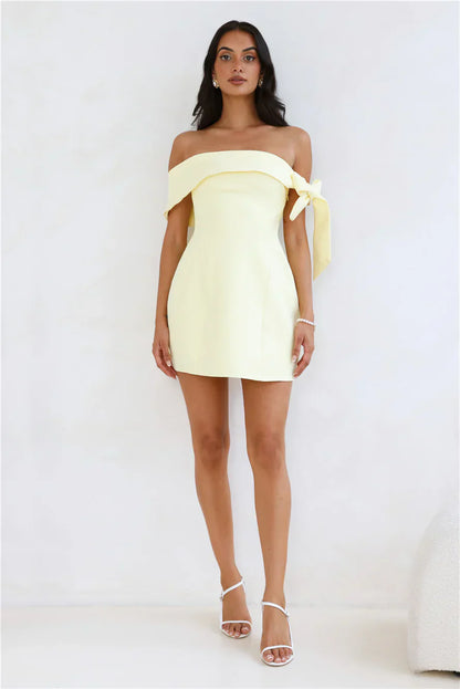 Seashell Dream Off Shoulder Mini Dress
