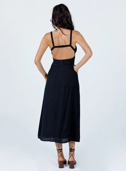Georgia Midi Dress Black