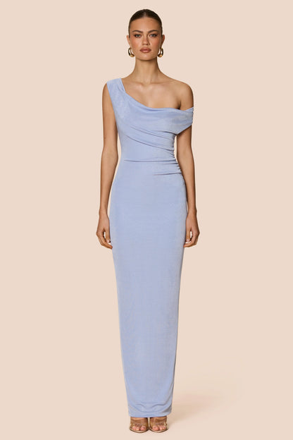 Nookie Crush Drape Maxi Dress - Lavendar