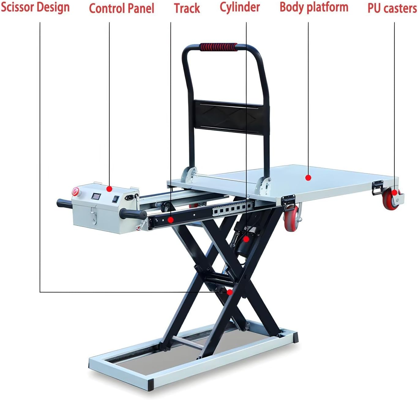 🔥 Limited Stock Available! Premium Electric Hydraulic Lift Table Cart – 660 lbs Heavy Duty Scissor Lift Platform Cart