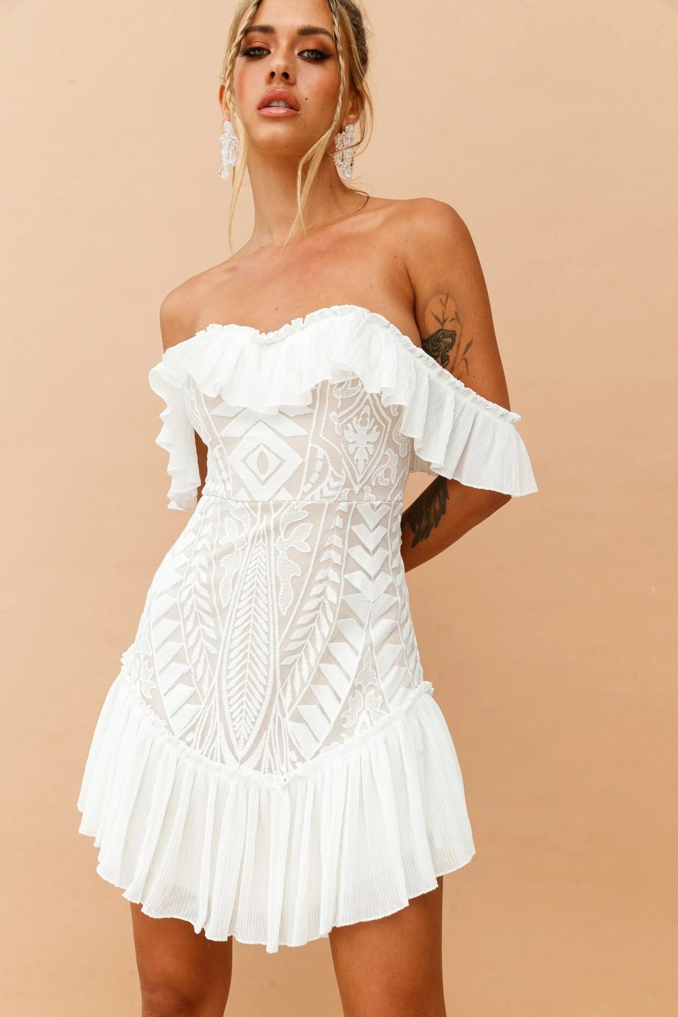 Venetian Summer Dress - White