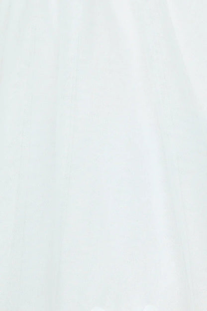 Giving All Of Me Strapless Tulle Mini Dress White