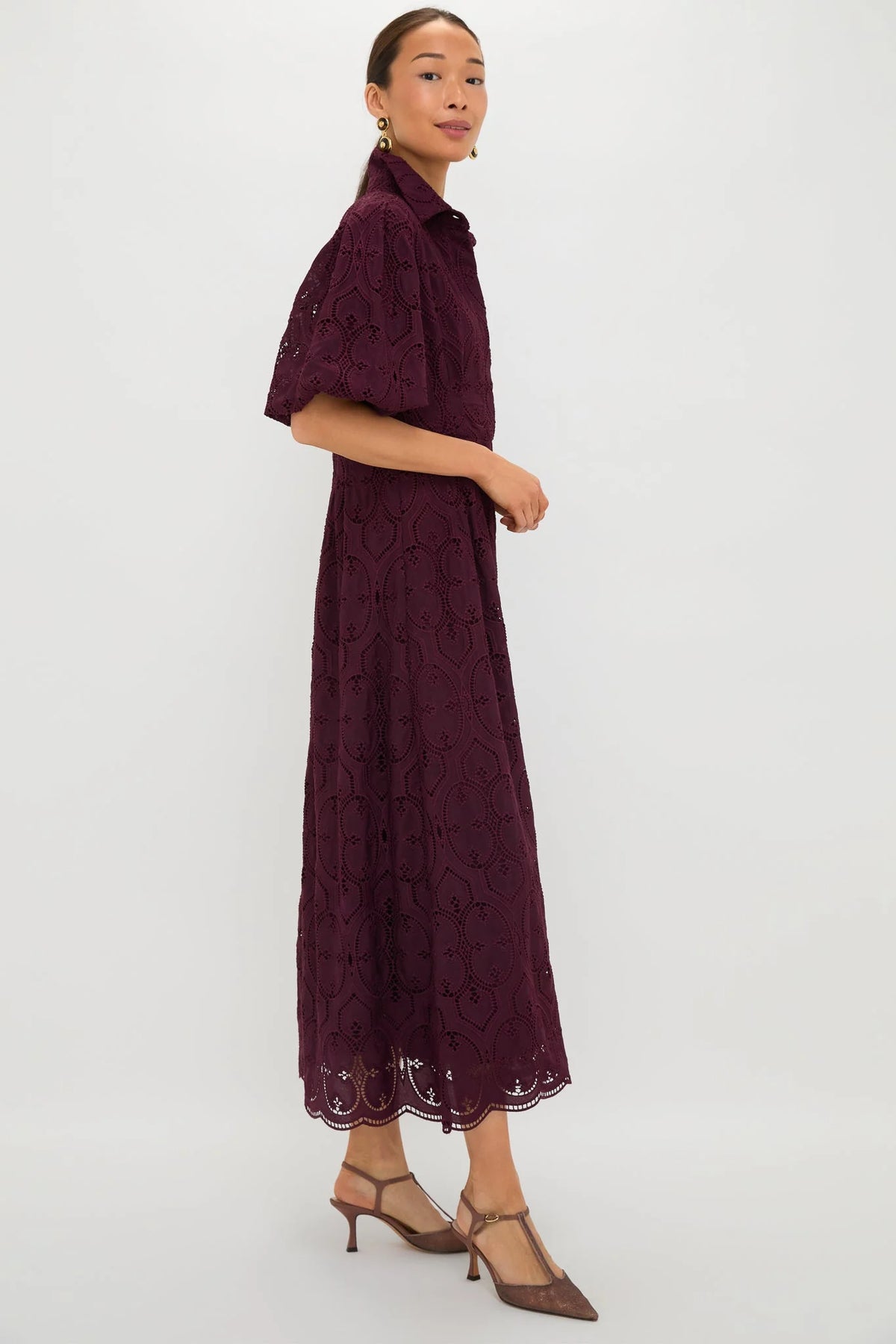 Winetasting Eyelet Delaney Dress