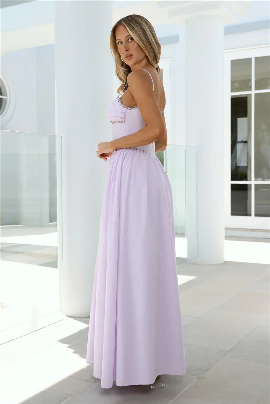 Happy Is Pretty Maxi Dress Lavender