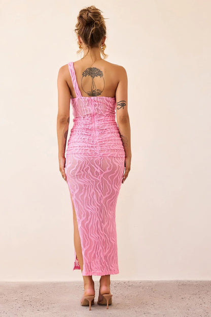 Spotlight Lace Maxi Dress - Pink