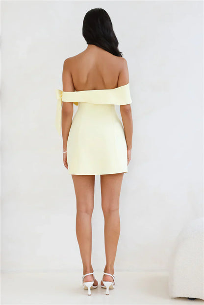Seashell Dream Off Shoulder Mini Dress