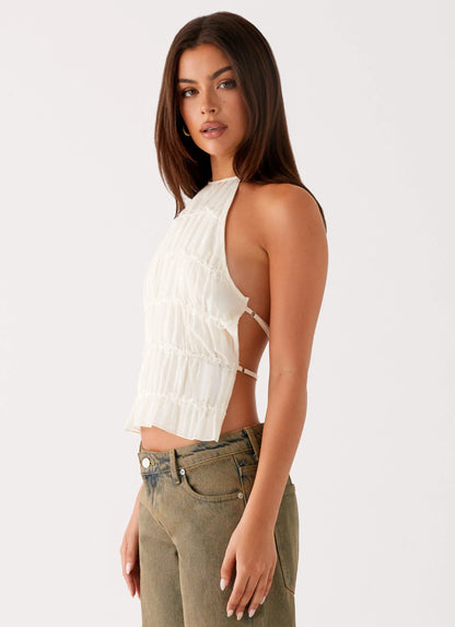 Bennie Halter Top - Ivory