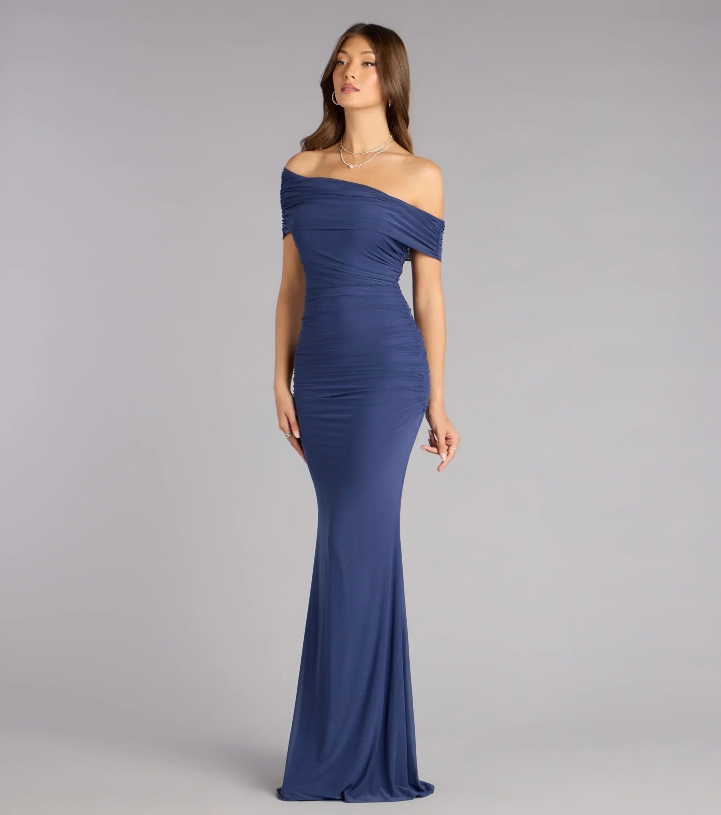 Ashlynn Off-Shoulder Mermaid Formal Dress