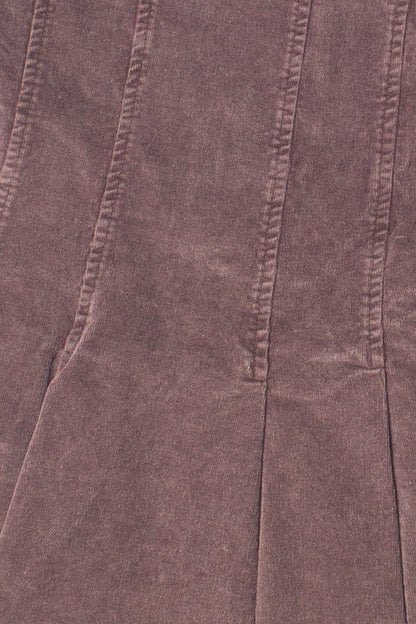 Corduroy Pleated Strapless Mini Dress