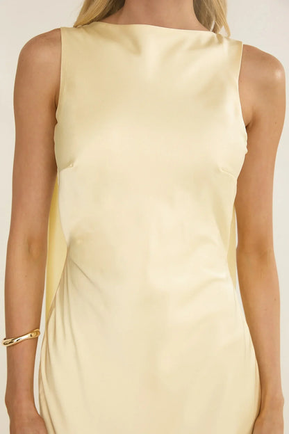 Veyla Shoulder Sash Maxi Dress Butter