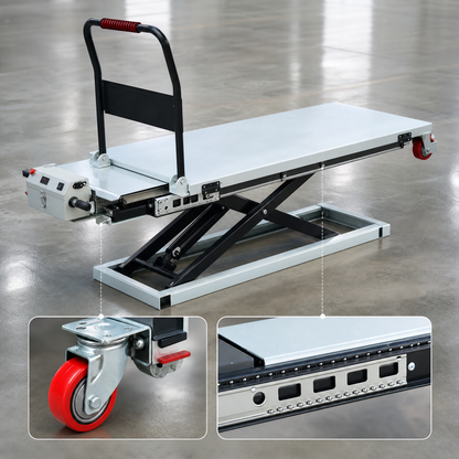 🔥 Limited Stock Available! Premium Electric Hydraulic Lift Table Cart – 660 lbs Heavy Duty Scissor Lift Platform Cart