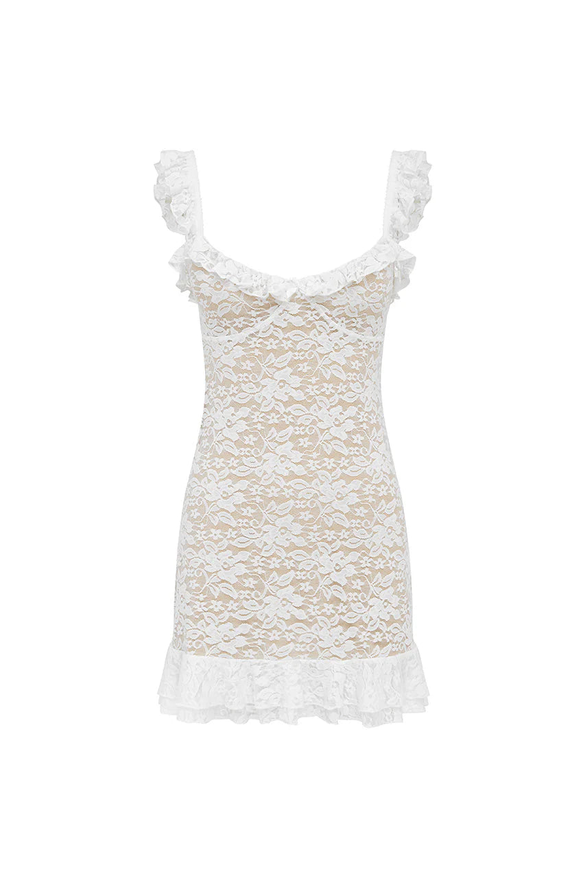 Ava Mini Dress - White