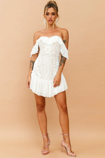 Venetian Summer Dress - White