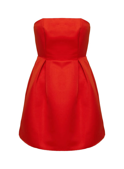 Spader Corset Mini Dress Red