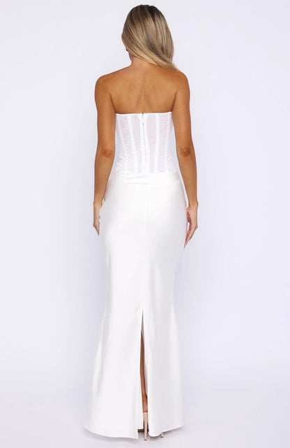 Forever Starts Now Maxi Skirt Off White