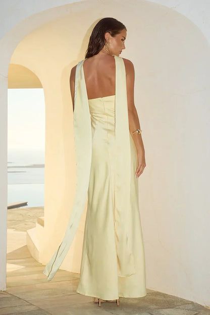 Madeleine Strapless Maxi Dress - Buttermilk