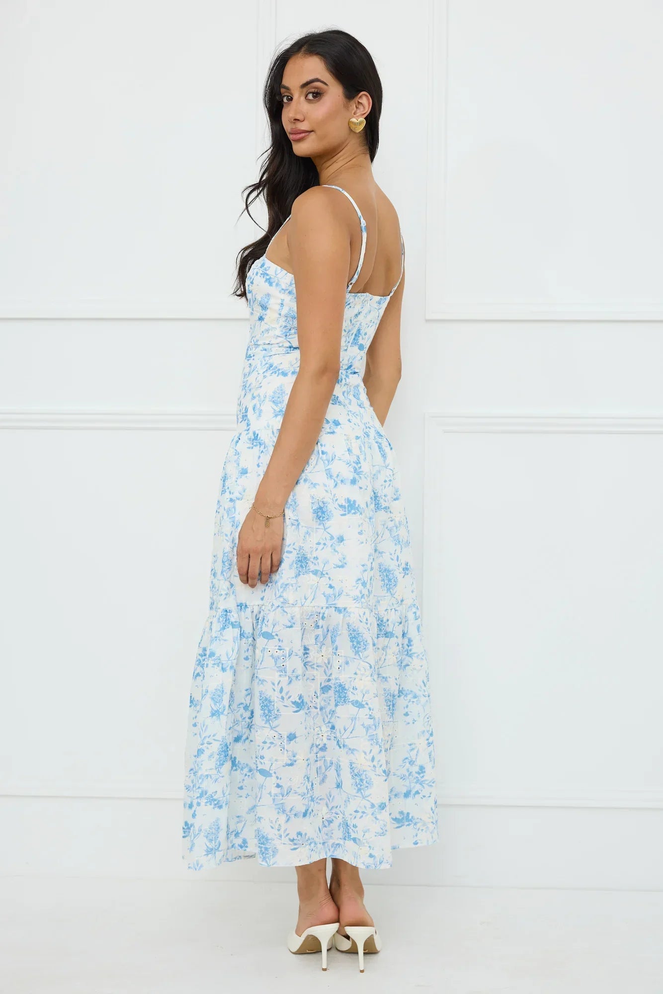 Bright Mornings Maxi Dress Blue