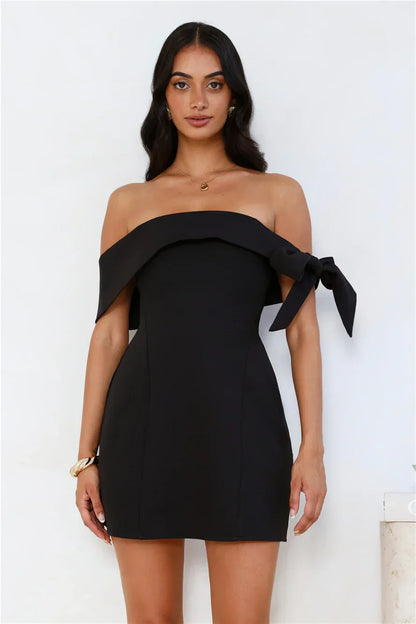 Seashell Dream Off Shoulder Mini Dress