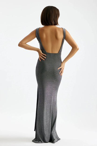 Nahla Dress - Silver