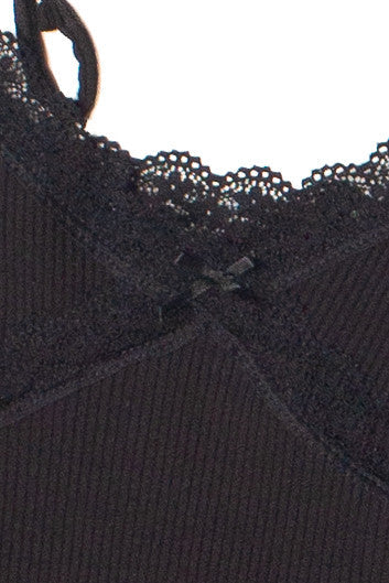 Bow & Lace Detail Mini Dress