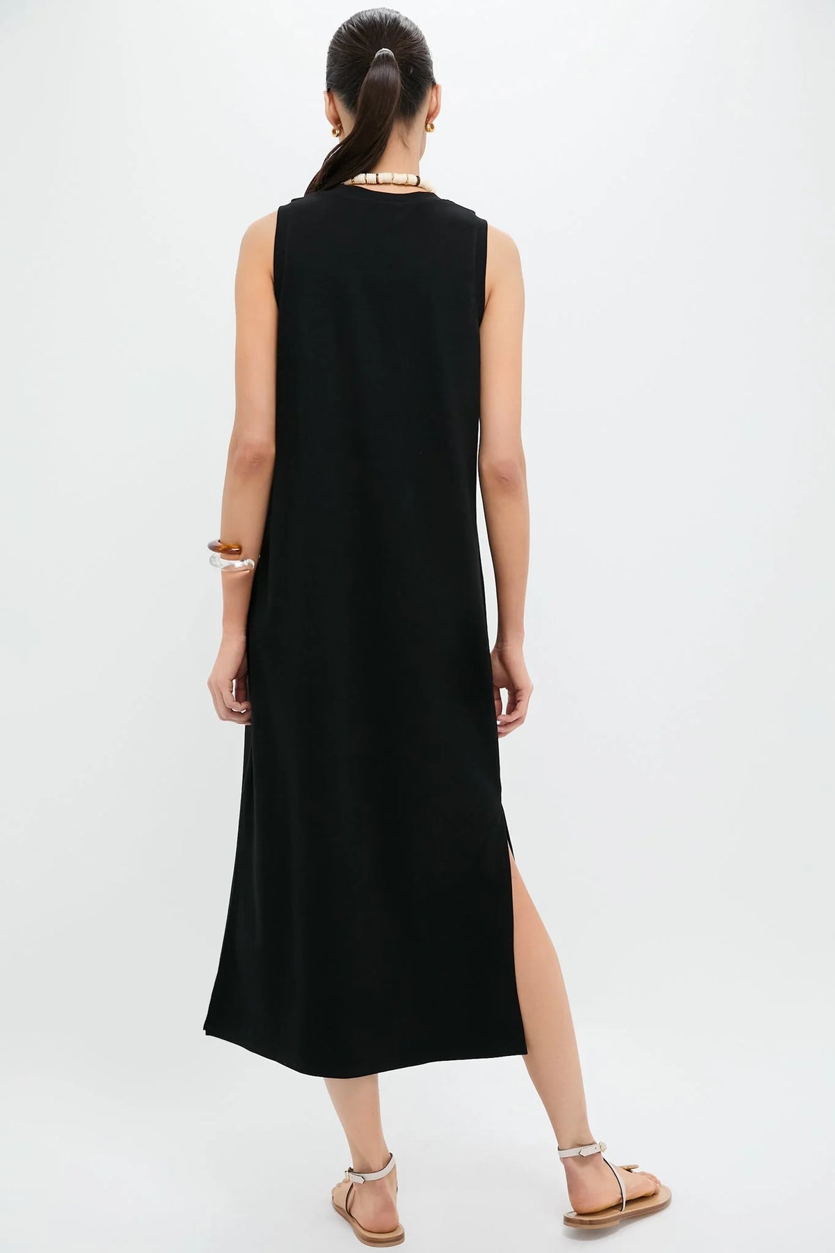 Black Sleeveless Gio Maxi Dress