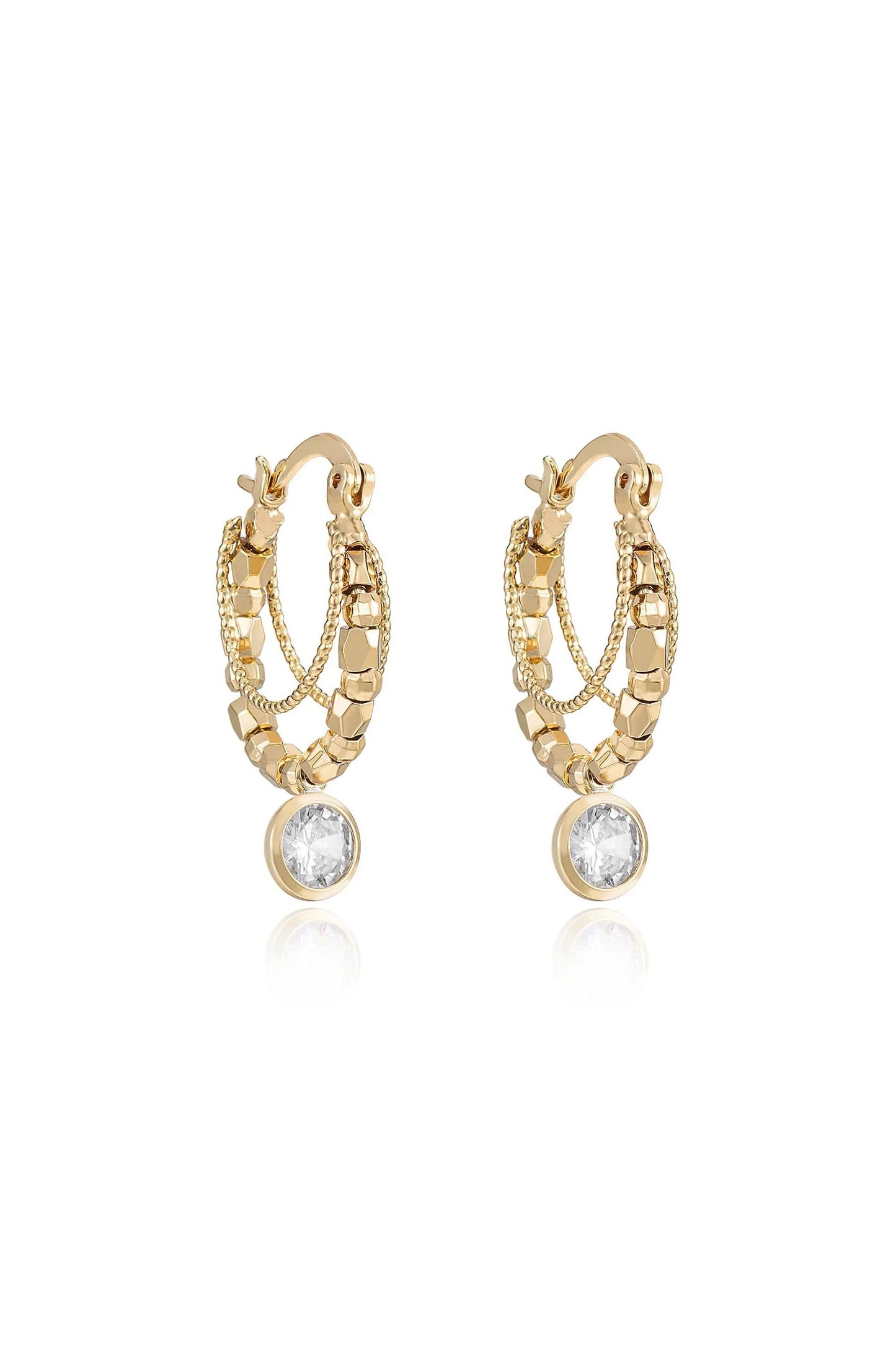 Boho Golden Hoop Earrings