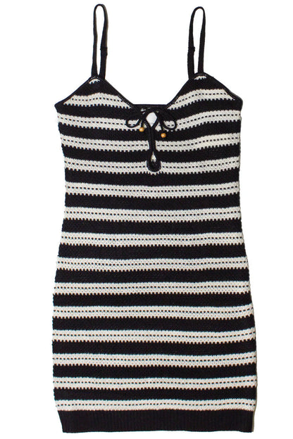 Striped Knit Mini Dress