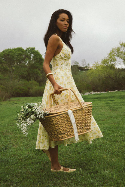 Alice Floral Halter Midi Dress