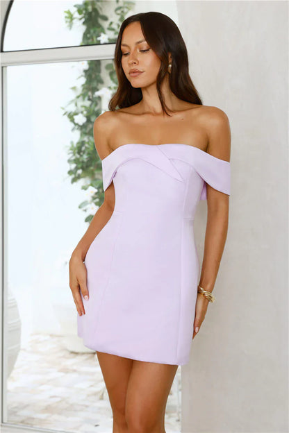 Scenes Like This Off Shoulder Mini Dress